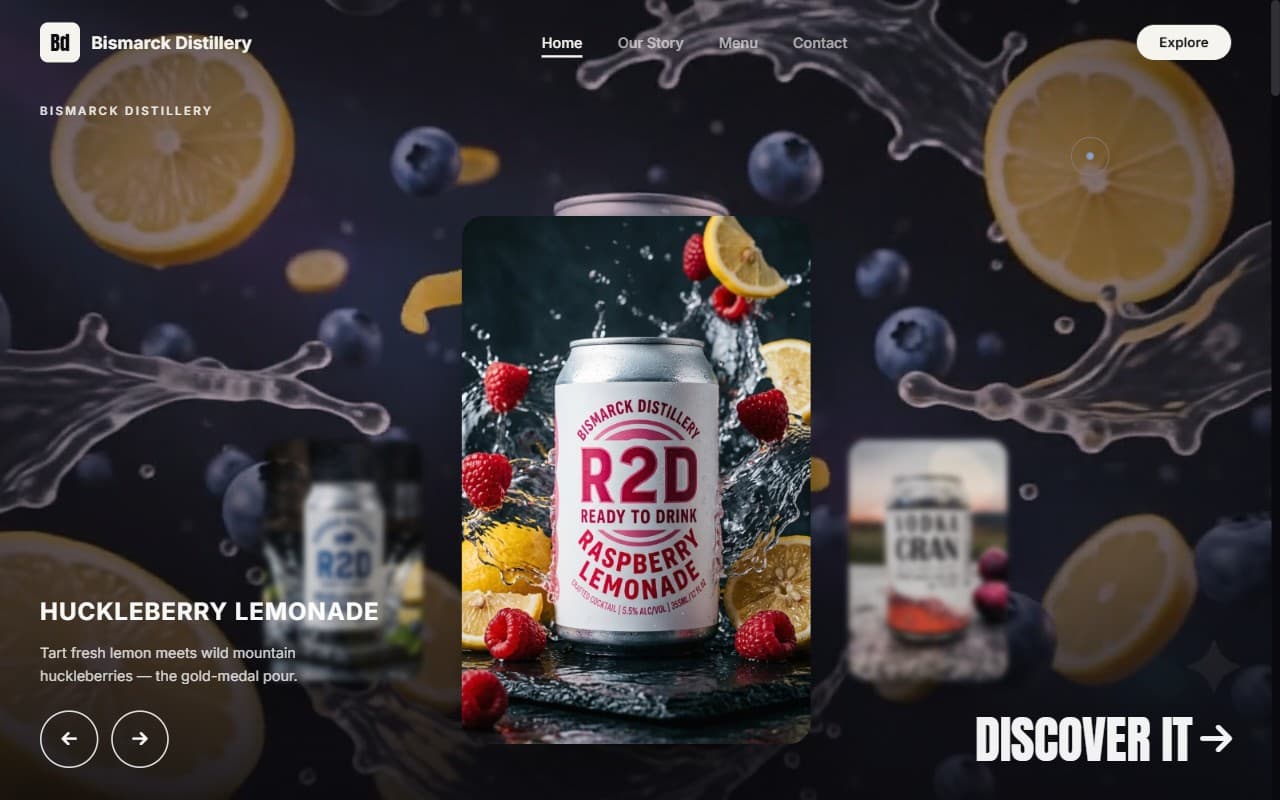 Bismarck Distillery website