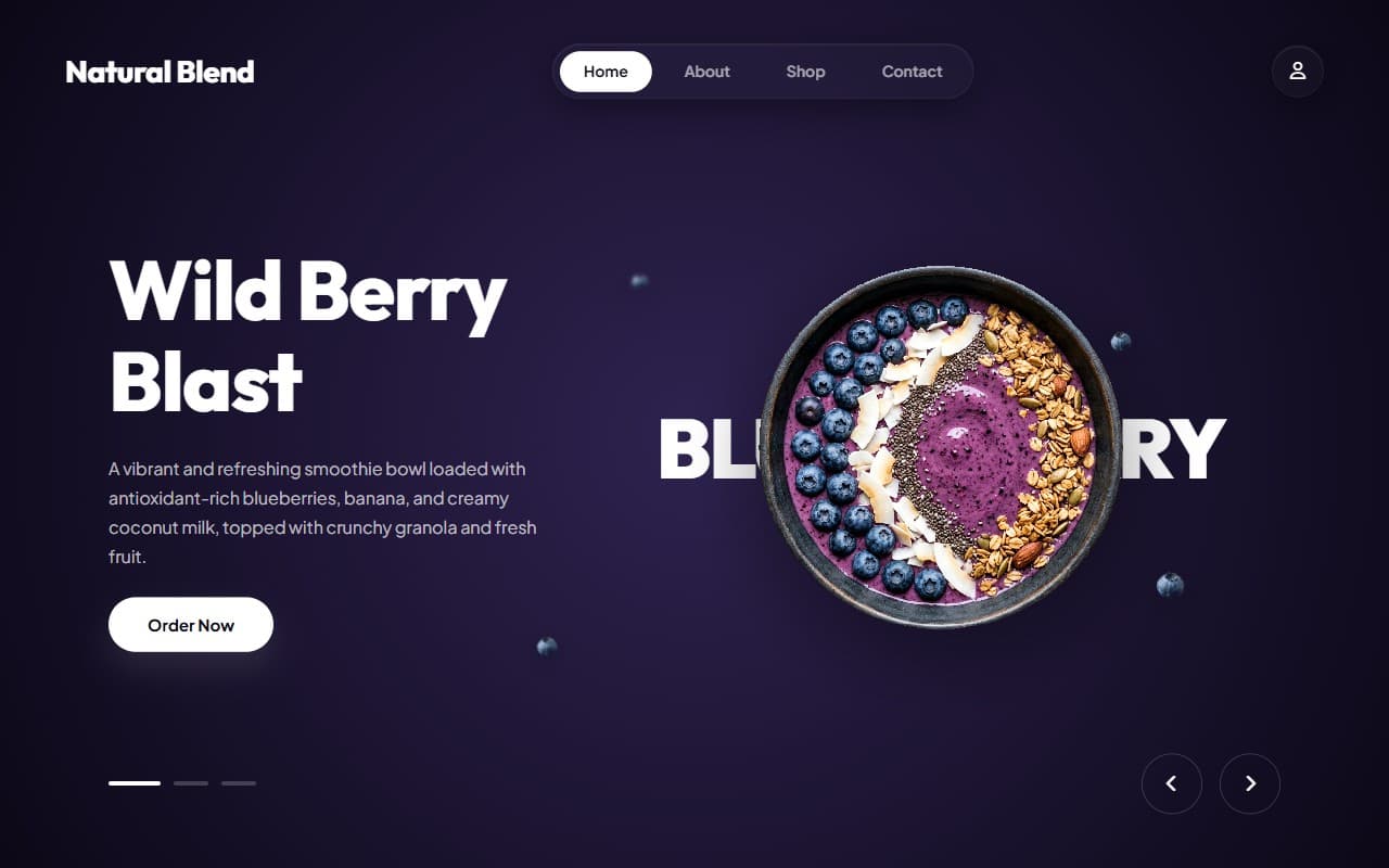Smoothie Carousel website